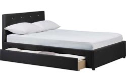 Hygena Imelda Small Double 1 Drawer Bed Frame - Black.